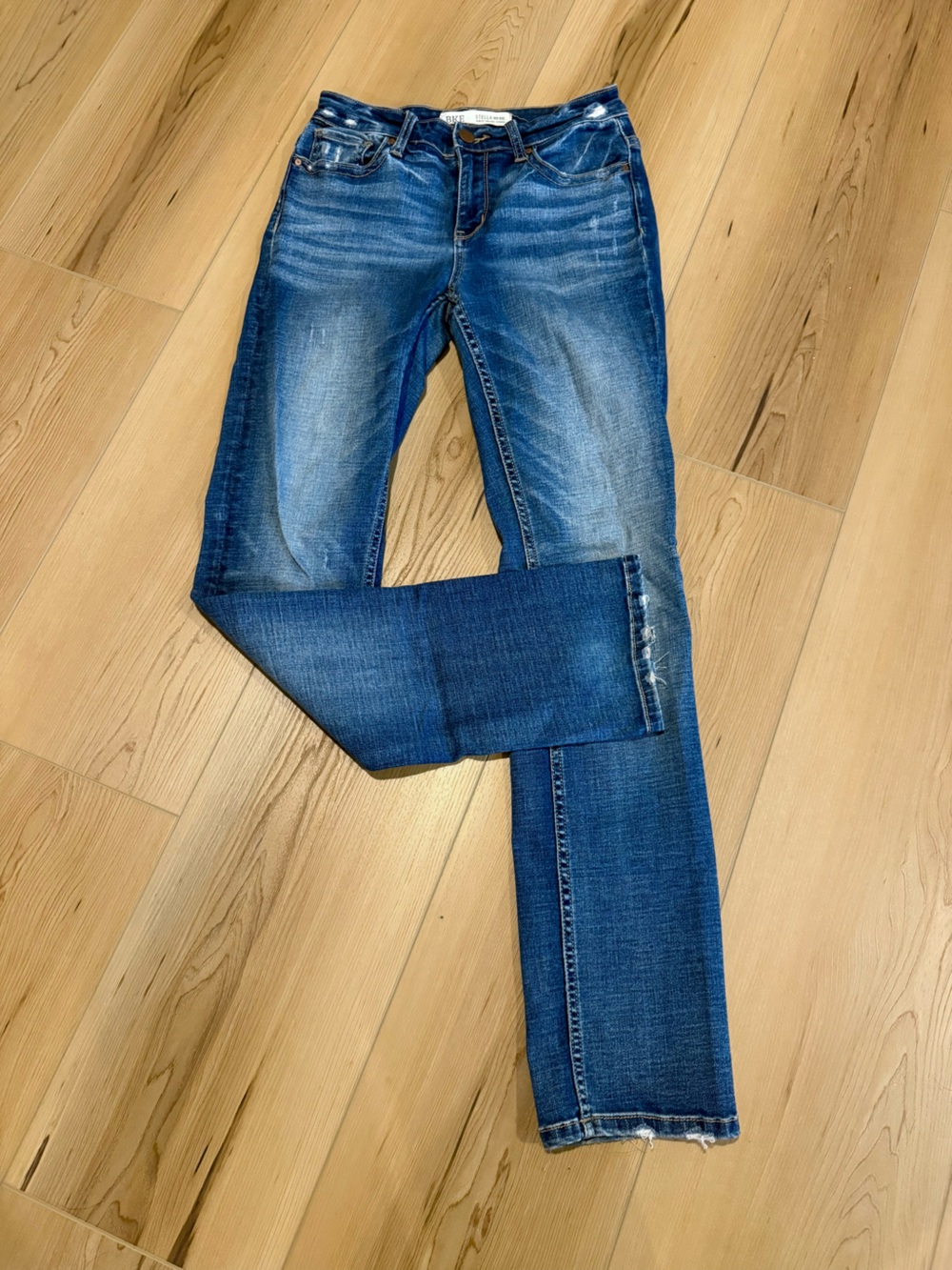 BKE Stella mid rise slim fit straight jeans size 27